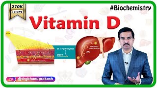 Vitamin D calciferol Sources Synthesis Metabolism Functions Deficiency  Usmle biochemistry [upl. by Afrika548]