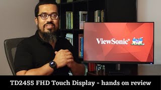 ViewSonic TD2455 Review  top features of the Full HD 24quot Touch Display [upl. by Jeanie]