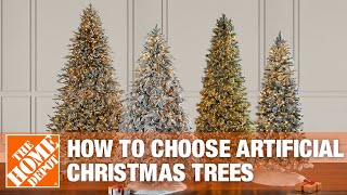 How to Choose Artificial Christmas Trees  The Home Depot [upl. by Romy]