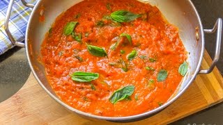 Basic Tomato Sauce from fresh San Marzano  Flavor Quotient [upl. by Enimassej128]