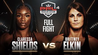 Claressa Shields vs Brittney Elkin  PFL 4 2021 HD FULL FIGHT [upl. by Nylirek]