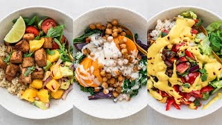 BALANCED BOWLS  whole food plant based full recipes [upl. by Kegan]