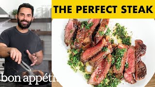 How To Cook A Perfect Steak At Home  Bon Appétit [upl. by Ahsatsan]