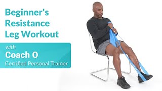 Resistance Band Leg Workout for Beginners [upl. by Ponzo]