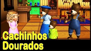 Cachinhos Dourados e os Três Ursos  História Infantil  Contos infantis [upl. by Grimona525]