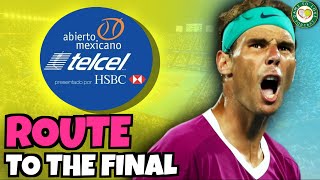 Nadals Route to the Final  ATP Acapulco 2022  GTL Tennis News [upl. by Adniram]