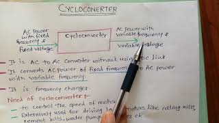 Basics of Cycloconverter [upl. by Allyson]