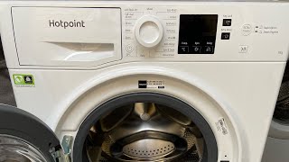 HOW TO install a Hotpoint washing machine NSWM742WUKN 20210625 [upl. by Aihsele]