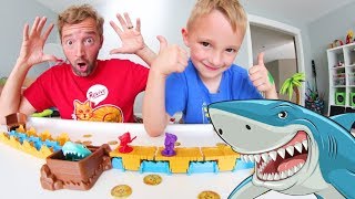 Father amp Son PLAY SHARK MANIA  Dont Get Eaten [upl. by Borer818]