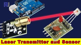 How to use Laser Transmitter and Laser sensor for Arduino [upl. by Hasty]