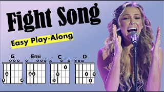 Fight Song Rachel Platten Guitar Chord and Lyrics PlayAlong Chart [upl. by Kimberley]