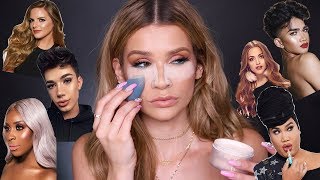 FULL FACE Using MAKEUP YOUTUBERS MADE [upl. by Klarrisa]