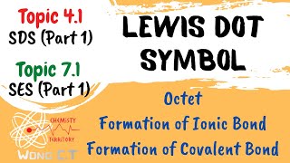 Lewis Dot Symbol  Octet configuration  Formation of Ionic Bond amp Covalent Bond [upl. by Merridie122]