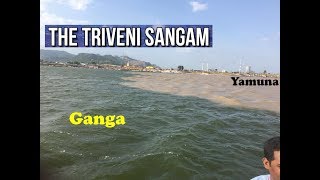 Triveni Sangam at Allahabad UttarPradesh  Full Vlog  Prayag Kumbh Mela  Ganga Yamuna Flow [upl. by Dorran2]