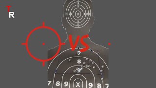 Range comparison EOTech Reticle vs Red Dot [upl. by Martreb]