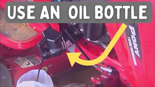 Oil Change Trick  TroyBilt  Craftsman  MTD [upl. by Silera]