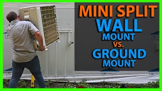 How To Wall Mount a Mini Split Outdoor Condenser Unit [upl. by Haram]