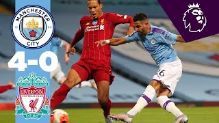 HIGHLIGHTS  Man City 40 Liverpool  De Bruyne Sterling Foden [upl. by Serica]