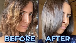 Dyeing My Hair At Home Follow Along With LOreal Excellence Light Ash Brown 61 [upl. by Alis]