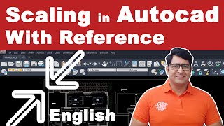 Scaling in Autocad with reference [upl. by Elson]