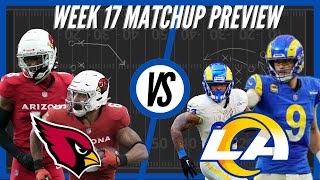 Arizona Cardinals vs Los Angeles Rams  Week 17 Preview [upl. by Yenrab412]