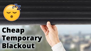 Removable Blackout Window Covering from IKEA  Cheap Easy No Film Shade or Curtain [upl. by Nerra]