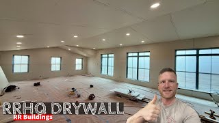 RRHQ Hanging Drywall in the Rec Room Part 1 [upl. by Letsou]