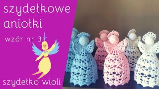 Szydełko Wioli  szydełkowy aniołek 👼 z zestawu  dzwoneczek bombka aniołek crochetcrocheting [upl. by Scutt]