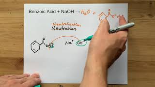 Benzoic Acid  NaOH   Neutralization Reaction [upl. by Solhcin]