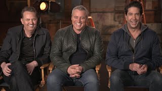 Friends REUNION Matthew Perry David Schwimmer and Matt LeBlanc Talk Nostalgia and HBO Max Special [upl. by Verdha]