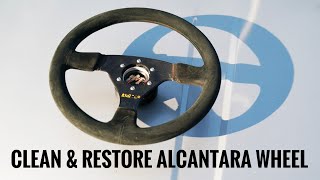 How to clean amp restore alcantara  suede steering wheel [upl. by Lirva]