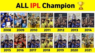 IPL Winner Team list from 2008 To 2023 [upl. by Ameline]