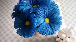 ŁATWY KWIATEK Z KREPINY  EASY CREPE PAPER FLOWER [upl. by Dlorad]