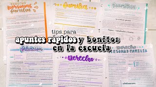 APUNTES RÁPIDOS Y BONITOS EN CLASE 🤠 [upl. by Sanferd70]