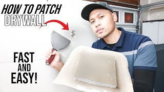 How To Repair A Hole In Drywall Using The California Patch Method  Fast And Easy DIY For Beginners [upl. by Merwin545]