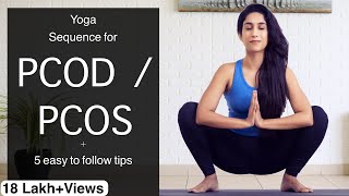 PCODPCOS yoga  Thyroid  Yoga for PCOD  PCOS  Yogbela [upl. by Burkhart]