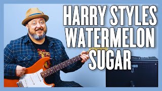 Harry Styles Watermelon Sugar Guitar Lesson  Tutorial [upl. by Calise]