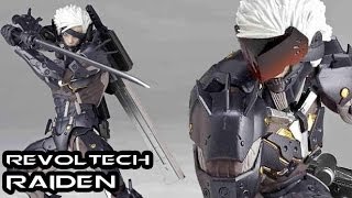 Revoltech Metal Gear Rising Revengeance RAIDEN Figure Review [upl. by Nayrbo]