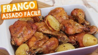 FRANGO ASSADO COM BATATAS  COXA E SOBRECOXA  Nandu Andrade [upl. by Hillman386]