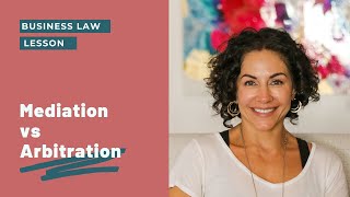 Mediation vs Arbitration [upl. by Landmeier]