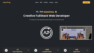 ASMR Programming  Portfolio Website Html CSS Only  No Talking [upl. by Ajuna]