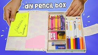 How To Make Pencil Box DIY Pencil Case Back To School [upl. by Britte]