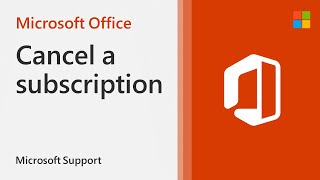 How to cancel your Microsoft 365 subscription  Microsoft [upl. by Ekusuy]