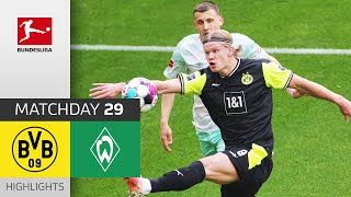 Borussia Dortmund  SV Werder Bremen  41  Highlights  Matchday 29 – Bundesliga 202021 [upl. by Etnoled]