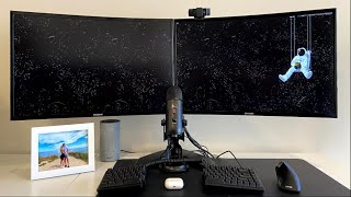 Unboxing Samsung 27inch Curved Dual Monitors [upl. by Modnarb]