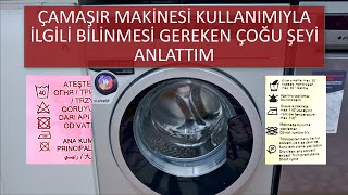 Çamaşır Makinesi Nasıl Kullanılır Çamaşırlar Nasıl Yıkanmalıdır [upl. by Aratahc]