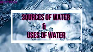 TELUGUనీటి వనరులు మరియు నీటి ఉపయోగాలుplayful learnLearn Sources of water and Uses of water [upl. by Idolla]