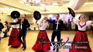 El Son de la Negra  Jarabe Tapatio  50th Wedding Anniversary Dance Performance [upl. by Notsruht]