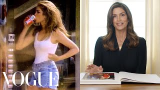 Cindy Crawford Breaks Down 13 Looks From 1989 to Now  Life in Looks  Vogue [upl. by Annibo119]