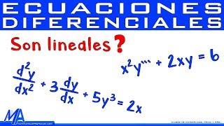 Ecuaciones diferenciales lineales  no lineales [upl. by Idolem]